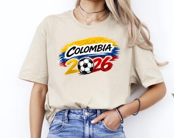 Colombia Football T-Shirt, International Soccer 2026 Shirt