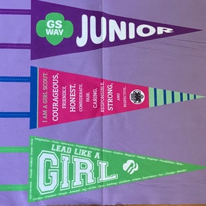 Girl Scout Felt Pennant Fabric DIY