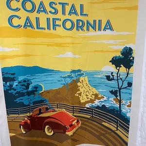Coastal California Riley Blake Fabric Quilt Panel - 100% Cotton Destinations P10978