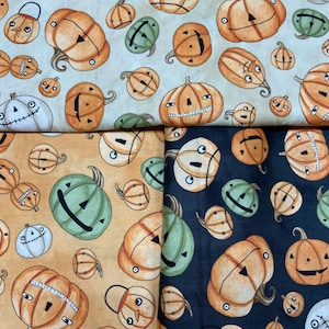 Halloween Whimsy Riley Blake Cotton Pumpkins Fabric