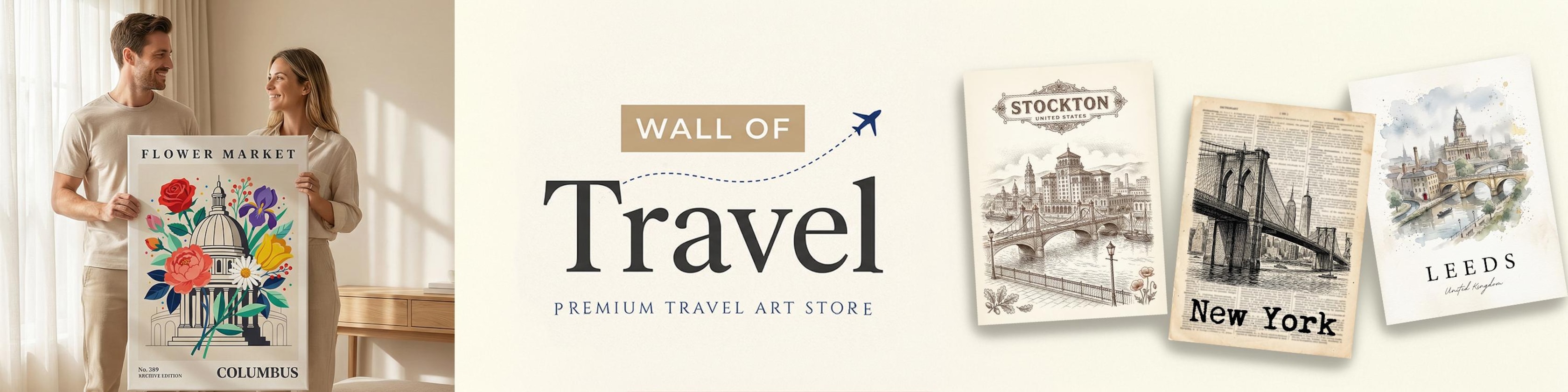 Wall of Travel — Premium Travel Art Store featuring travel-inspired wall art designs