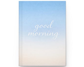 Buenos días cielo ombré diario de tapa dura / mate