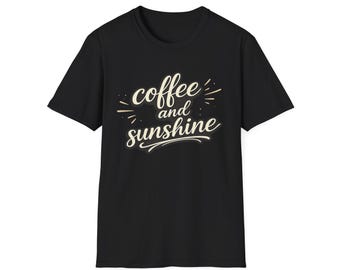 Camiseta Café y Sol / Tipografía Vibras Matutinas