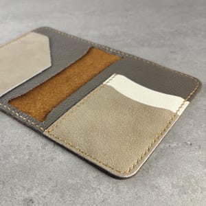 Upcycled Leather Passport Wallet (Chestnut)