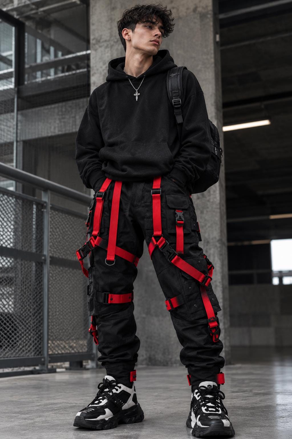 Straps Cargo Pants - Etsy