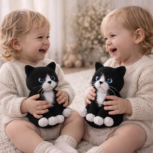 Katze Häkelanleitung PDF | Amigurumi Kätzchen Plüsch DIY | Anfänger Tier häkeln Muster | Süßes Spielzeug Instant Download