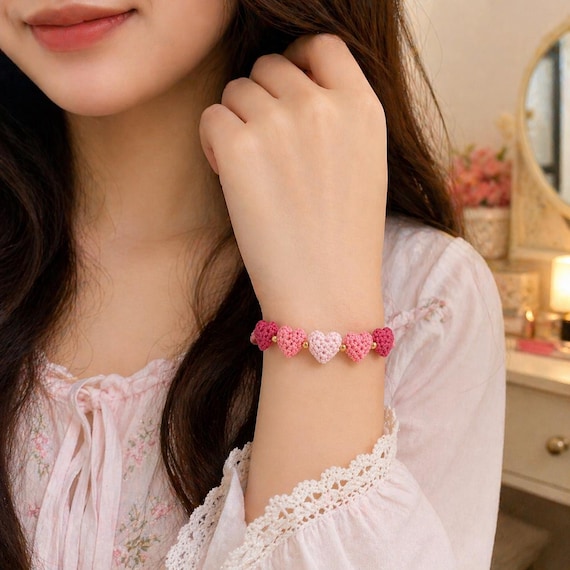 Crochet Bracelet Pattern PDF, Friendship Bracelet Tutorial, DIY Jewelry Pattern, Beginner Crochet Gift, Instant Download