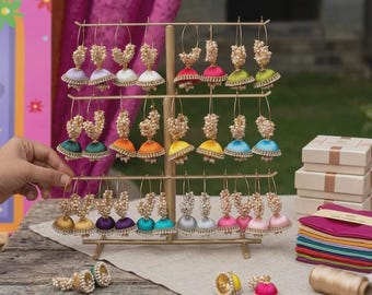 Handmade Thread Pearl Jhumka Earrings | Traditional Indian Ethnic Jewelry |  Earrings for Wedding, Party & Gift for Her