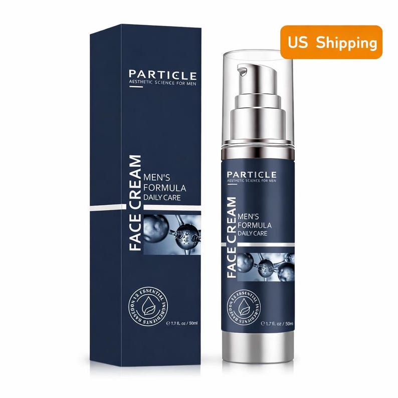 Crema facial diaria para hombres de Particle Hydrating Skincare, hidratante no grasa imagen 2