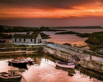Ballintoy Harbour Landscape Print - Northern Ireland Photography - Irish Wall Art