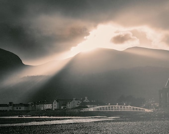 Newcastle & Mourne Mountains Print - County Down Photography - Irish Wall Art