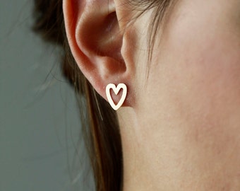 Mini heart studs- dainty studs