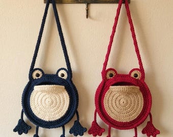 Crochet Frog Bag Pattern – Kawaii Animal Purse Tutorial (PDF Download)