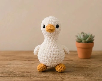 Crochet Duck Pattern PDF | Amigurumi Farm Animal Tutorial (Digital Download)