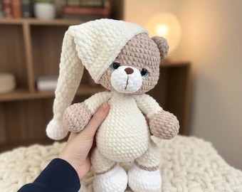 Teddy Bear Crochet Pattern | Amigurumi Teddy Bear Crochet Pattern | Plush Toy PDF