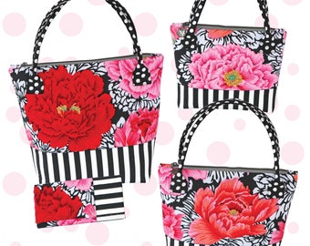 Carmelita Bags & Wallet pdf pattern from Cool Cat Creations