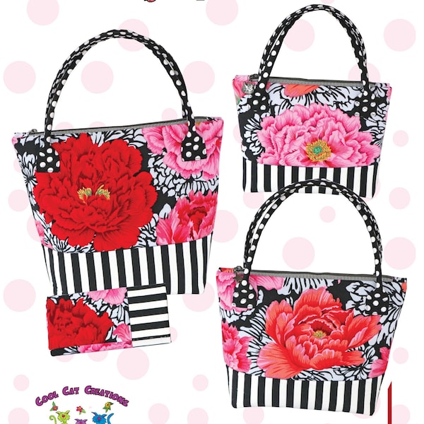 Carmelita Bags & Wallet paper pattern from Cool Cat Creations