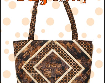 PDF version of The Big Bag Theory pattern, a Big Bag Pattern With Lots of Pockets and Key Fob