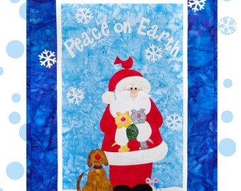 Peace on Earth Wall Hanging Pattern from Cool Cat Creations