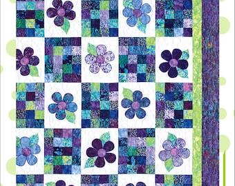 Crazy Daizy Quilt Pattern par Cool Cat Creations Lap to Queen tailles