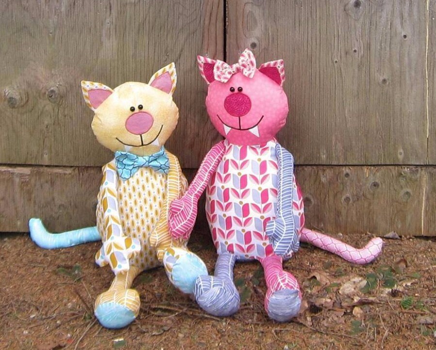 cool cat pajama bolsa pattern