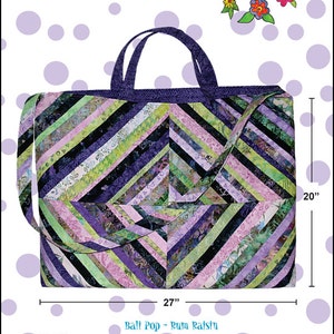 Large Quilters Tote Pattern , paper pattern, For All Your Quilting Supplies by Cool Cat Creations image 1