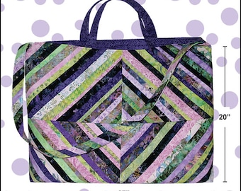 Large Quilters Tote Pattern ,   paper pattern, For All Your Quilting Supplies by Cool Cat Creations