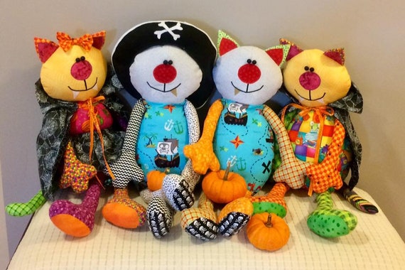 cool cat pajama bolsa pattern