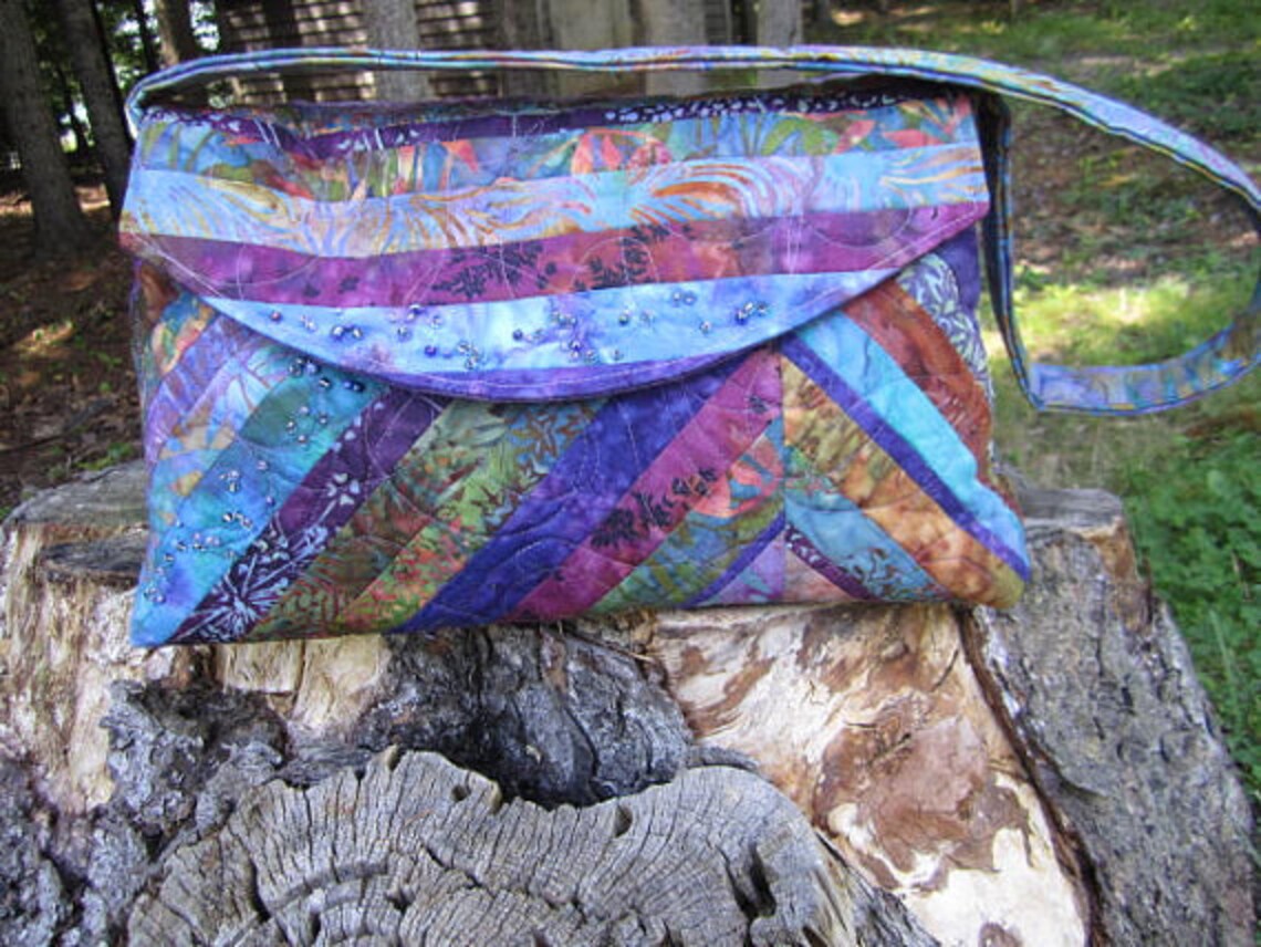 Jelly Roll friendly Bag/Purse Pattern by Cool Cat Creations Etsy