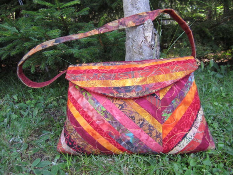 Jelly Roll Friendly Bag/purse Pattern by Cool Cat Creations Etsy