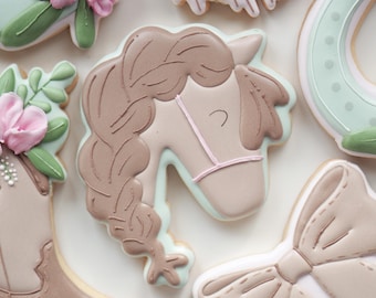 Horse Cookie Cutter STL | Equestrian Cookie Cutter for 3D Printing | Horseshoes Digital Download | Birtday cookie cutter | Pony cookie stl