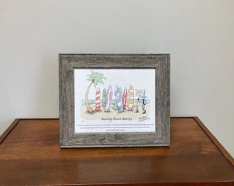 11 X 13 picture frame, beach themed