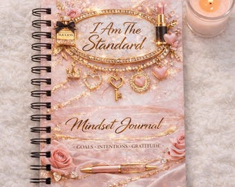 Mindset Journal for Mental Health, Daily Planner, Gratitude, Goals, Intentions