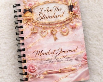 Personalized Mindset Journal: Lined Notebook for Goals, Intentions, Gratitude