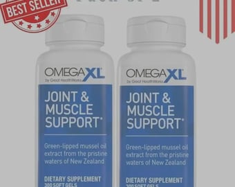 2 Pack Omega XL 300 counts Joint & Muscle Support – Green-Lipped Mussel Oil (2 x 300 Counts)