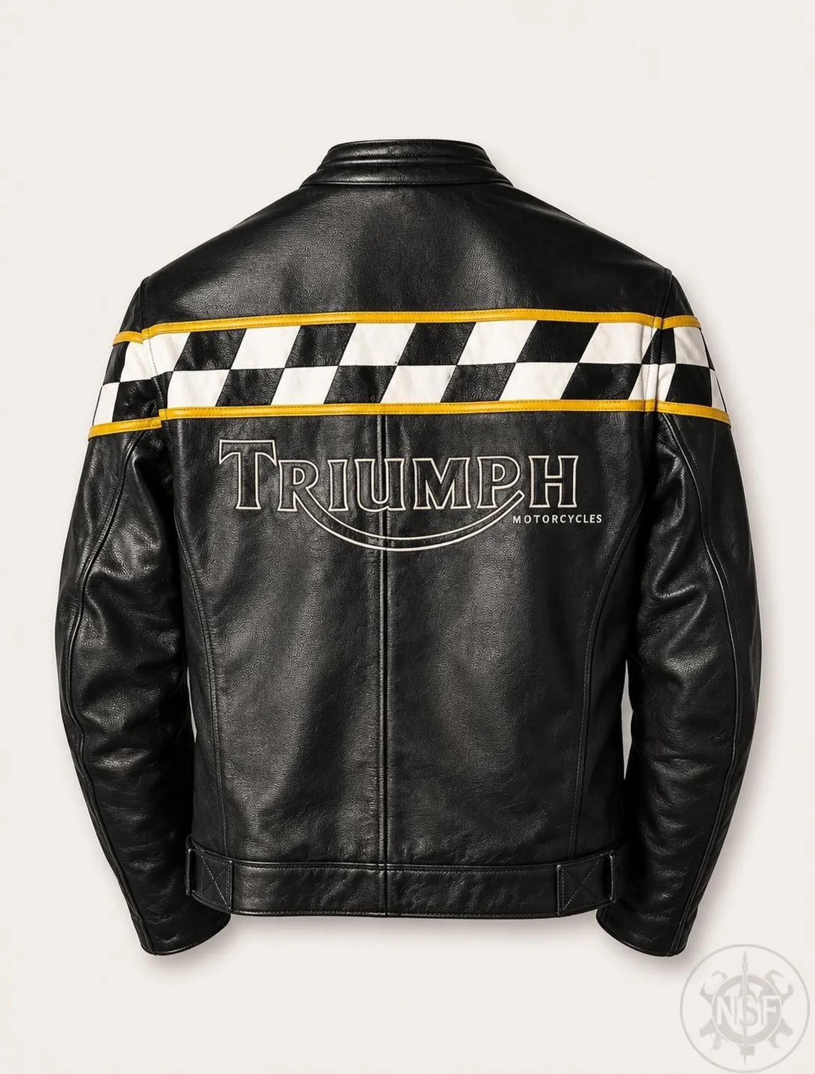 Triumph motorcycle leather jacket - Etsy 日本