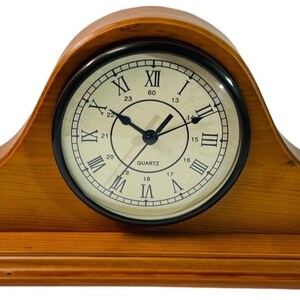 Quartz Wooden Mental Clock, Christopher Lowell In Original Box. TESTED/WORK.