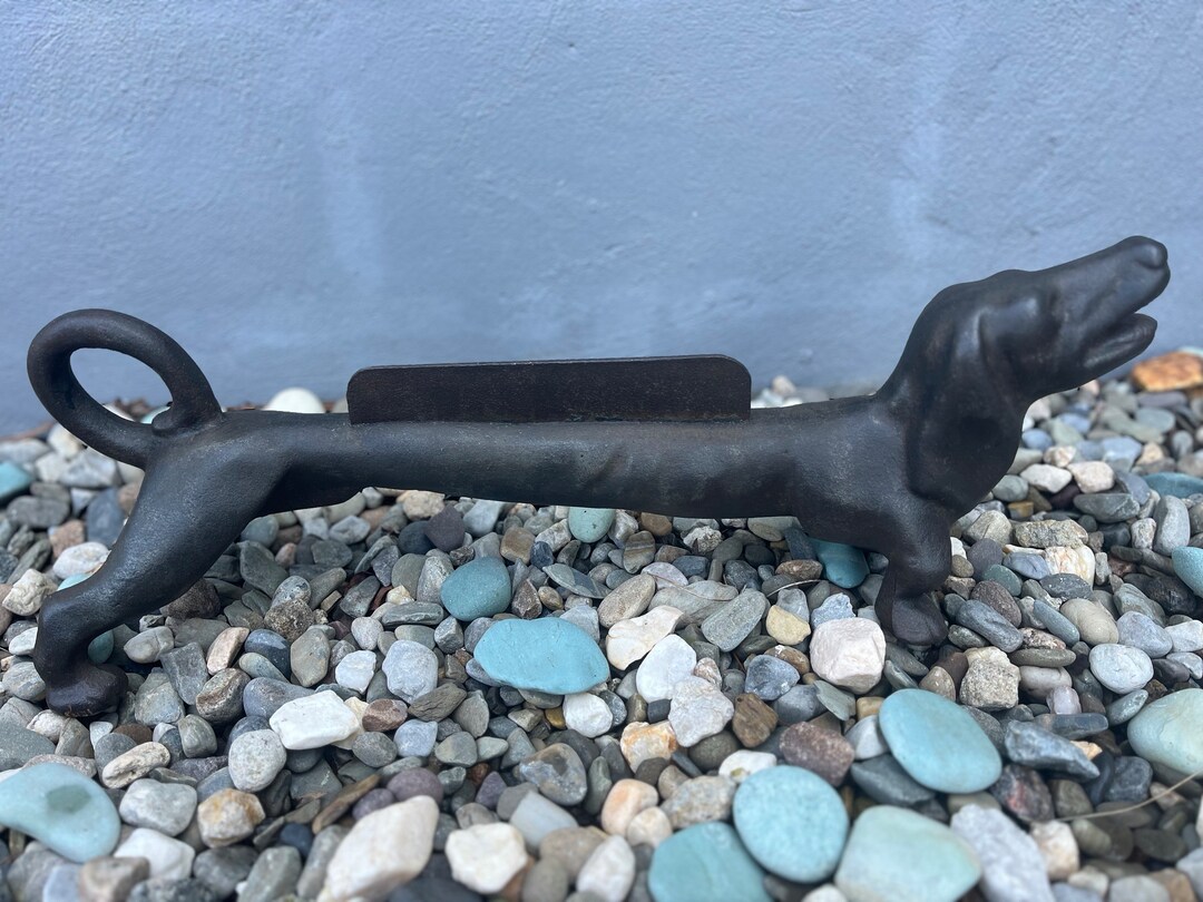 Hubley Manufacturing Company Cast Iron Dachshund Boot Scraper Etsy