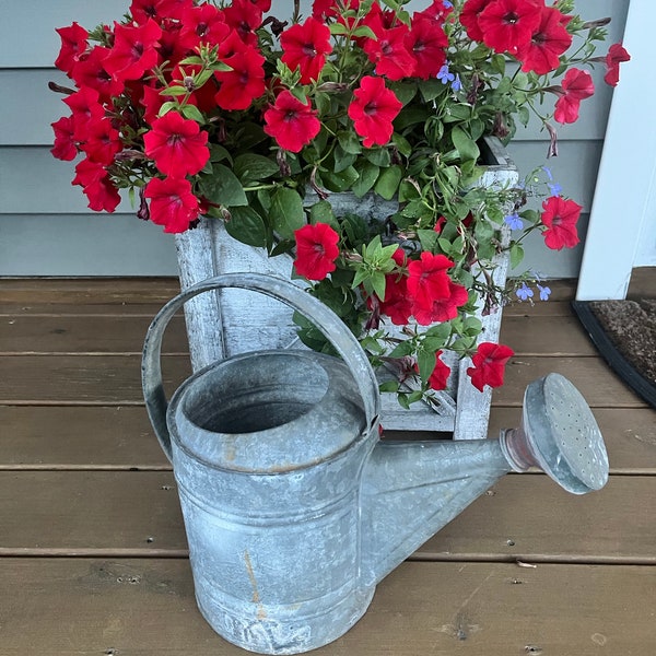 Vintage Galvanized Watering Can