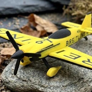 3D Printed Breitling MXS-R Model Kit Aerobatic Racing Plane Air Show Stunt Aircraft Red Bull Scale Display Pilot Gift Desk Replica