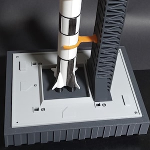 3D Printed Artemis II Launch Complex Model Kit NASA Kennedy Space Center SLS Launchpad Scale Replica Space Gift