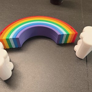 3D-tryckt regnbågsmyntbank spargris färgglad barnsparbank rumsdekor stolthet present till barn skrivbordstillbehör bild 7