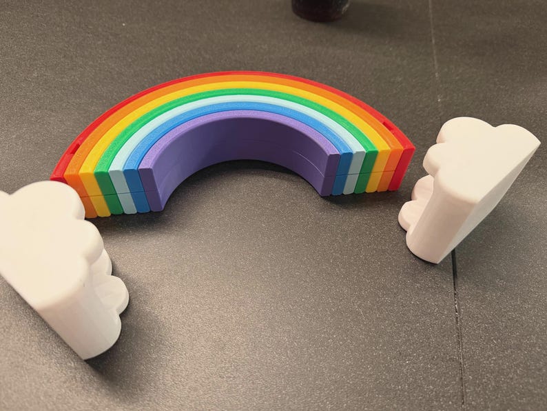 3D-tryckt regnbågsmyntbank spargris färgglad barnsparbank rumsdekor stolthet present till barn skrivbordstillbehör bild 7
