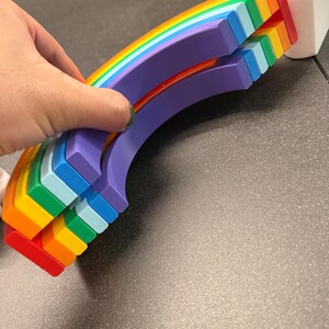 3D-tryckt regnbågsmyntbank spargris färgglad barnsparbank rumsdekor stolthet present till barn skrivbordstillbehör bild 8