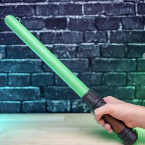 3D Printed Verdant Eclipse Green Laser Sword Cosplay Prop Plasma Blade Multiple Lengths Galaxy Warrior Weapon Kids Gift