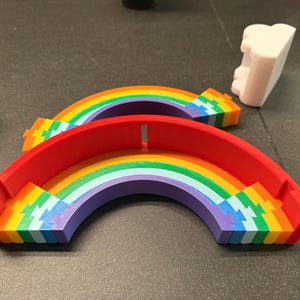3D-tryckt regnbågsmyntbank spargris färgglad barnsparbank rumsdekor stolthet present till barn skrivbordstillbehör bild 9