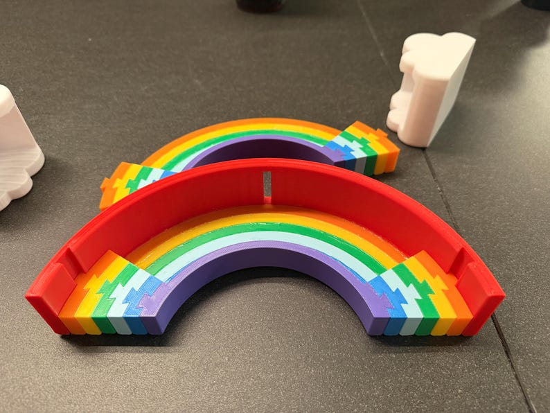 3D-tryckt regnbågsmyntbank spargris färgglad barnsparbank rumsdekor stolthet present till barn skrivbordstillbehör bild 9