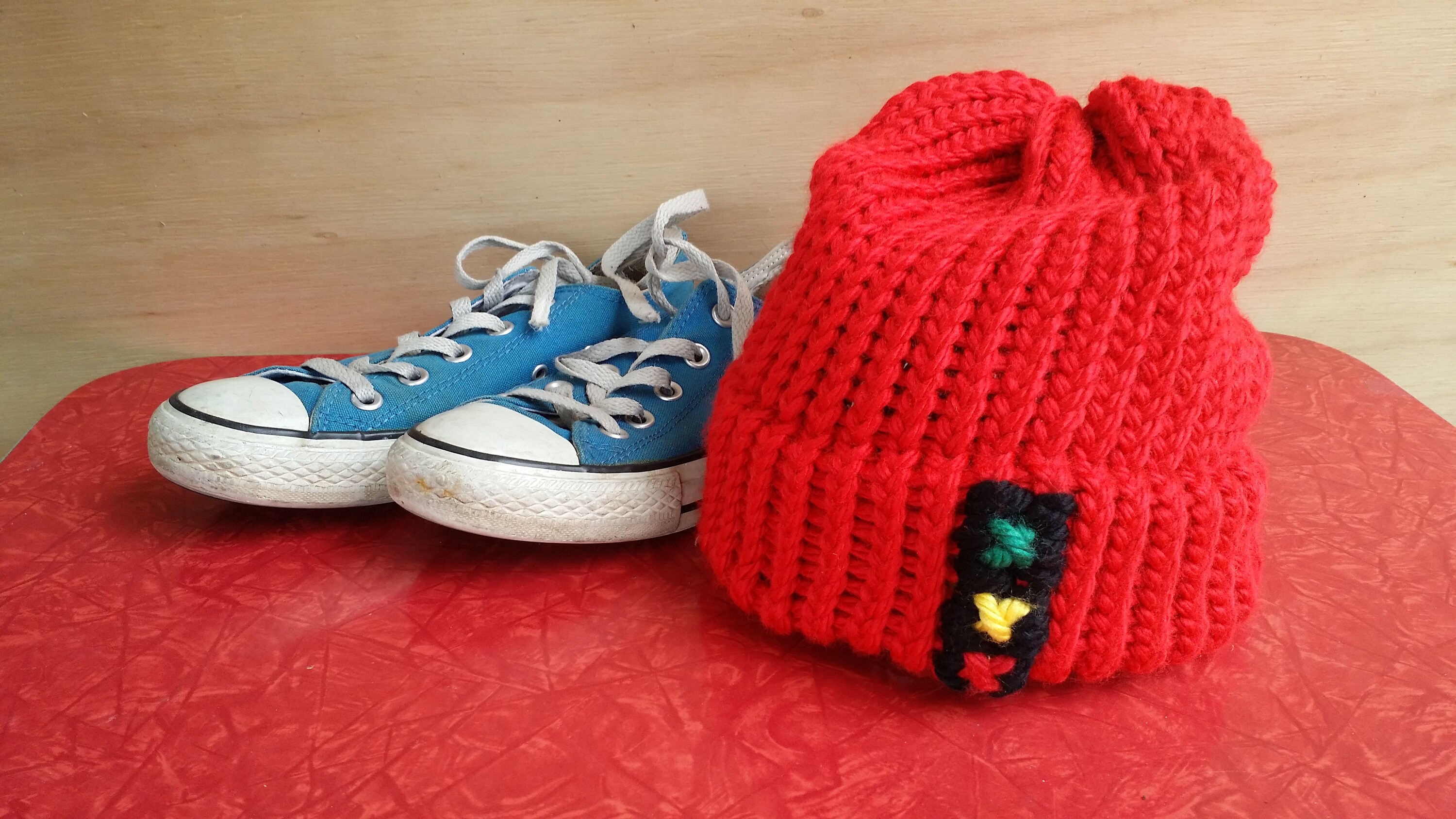 Zissou Red Knit Hat Beanie with Stoplight - Life Aquatic with Steve Z…
