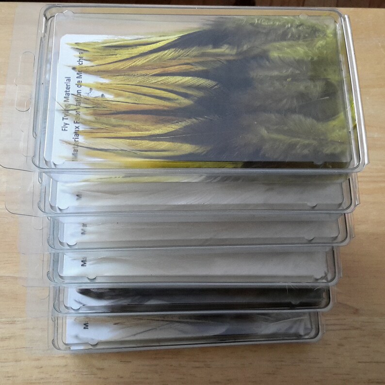 Fly Tying Feather. Select Schalppen feather 50 per Box Etsy