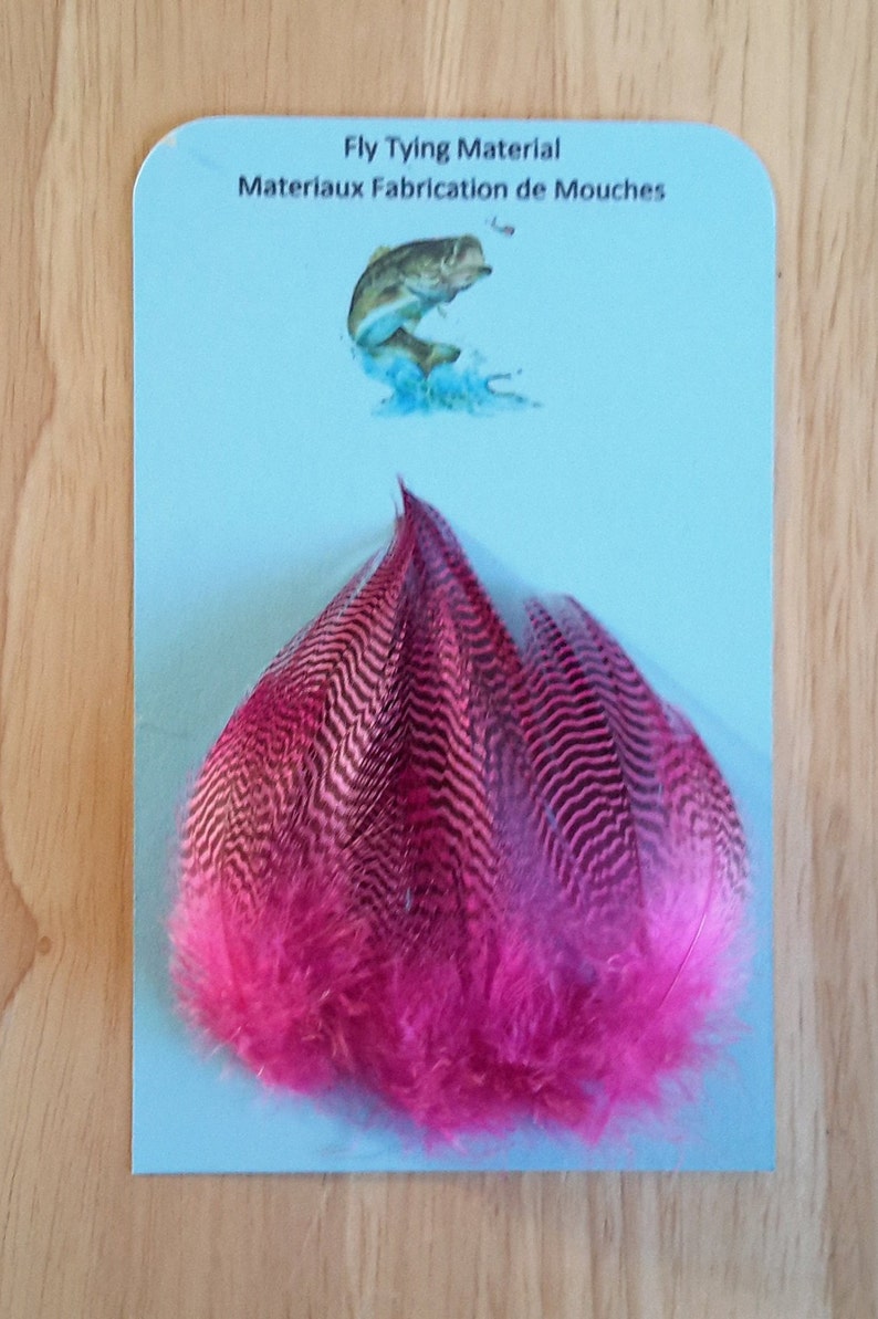 Teal Barred Flank.. Pink Feather Fl Feather. Fly Tying Material.